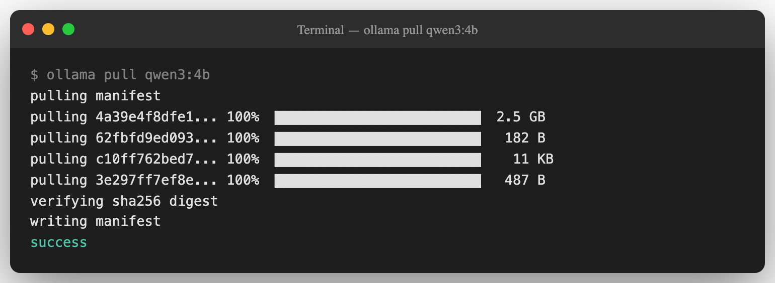 モデルダウンロード完了